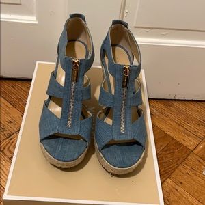 Michael kors Damita wedge in denim